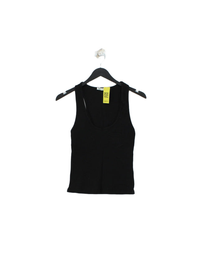 Zara Women's T-Shirt S Black 100% Other