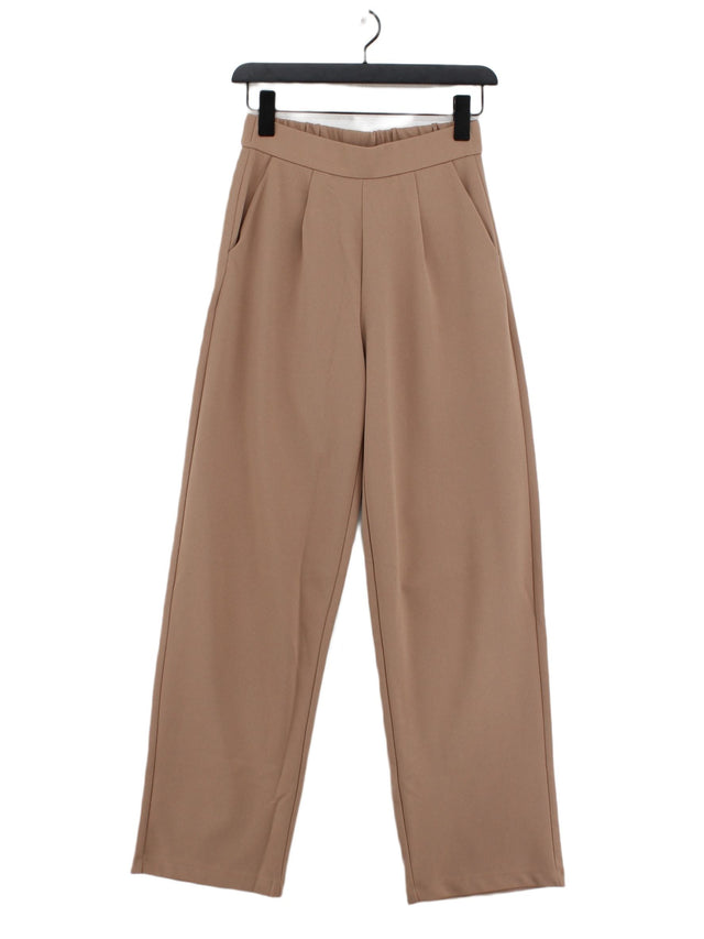 JDY Women's Trousers XS Tan Polyester with Elastane