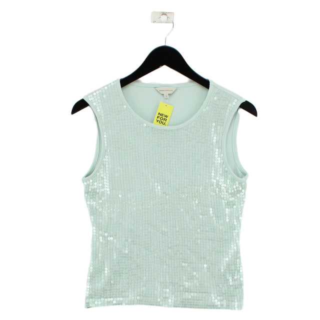 Rocha.John Rocha Women's T-Shirt UK 8 Green 100% Cotton