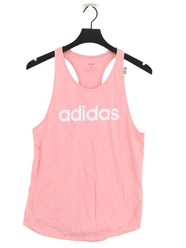 Adidas Women's Top M Pink 100% Cotton