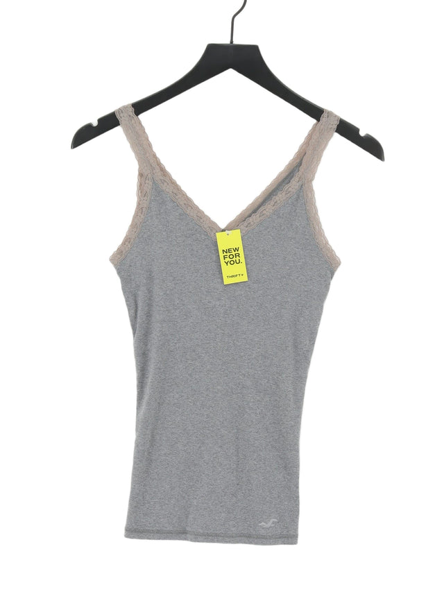 Hollister Women's T-Shirt M Grey 100% Other