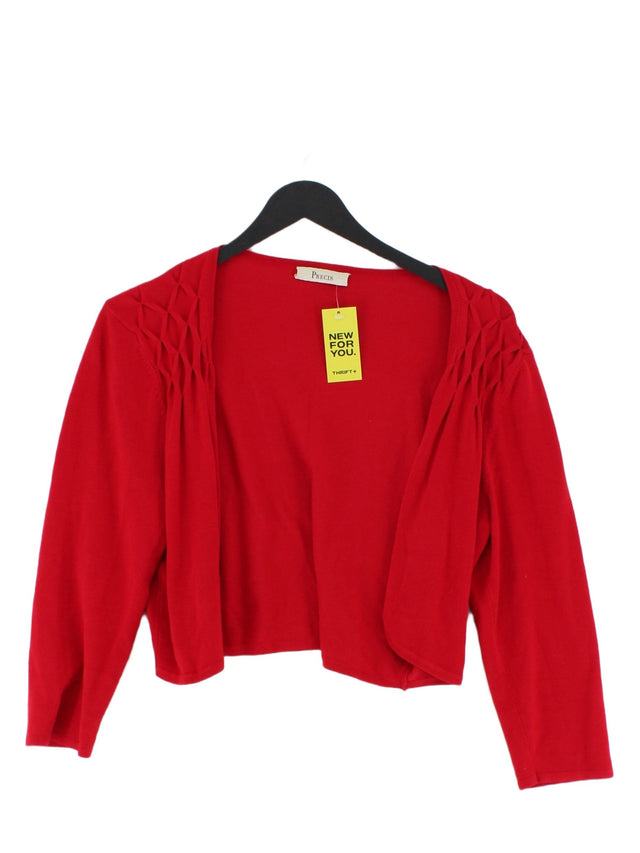 Precis Women's Cardigan M Red Viscose with Nylon, Other, Polyamide