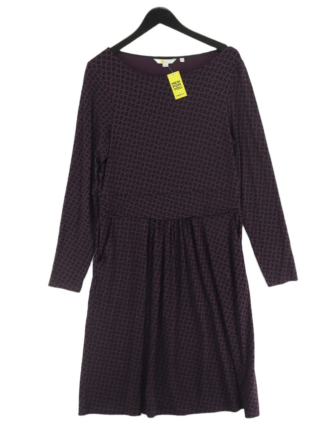 Boden Women's Maxi Dress UK 16 Purple Viscose with Elastane
