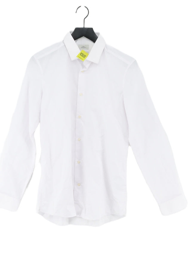 Next Men's Shirt Chest: 39 in White 100% Cotton