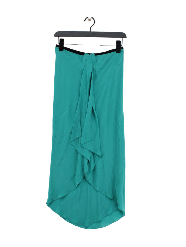 Diane Von Furstenberg Women's Midi Skirt W 26 in Green 100% Other