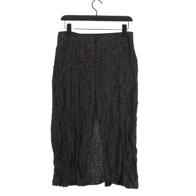 Pins And Needles Women's Midi Skirt M Black 100% Viscose