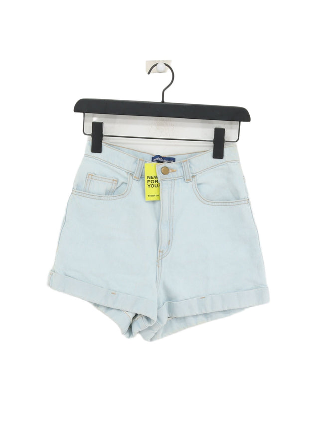 American Apparel Women's Shorts W 27 in Blue 100% Cotton