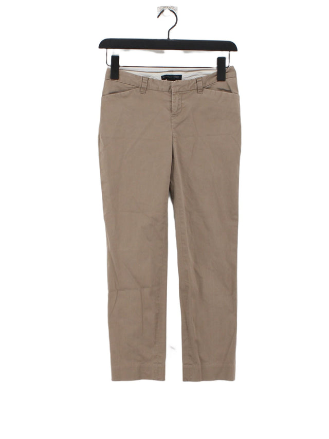 Banana Republic Women's Trousers W 28 in Tan Cotton with Spandex