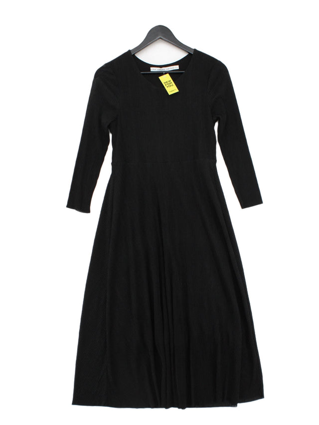 & Other Stories Women's Maxi Dress UK 8 Black Polyester with Elastane, Viscose