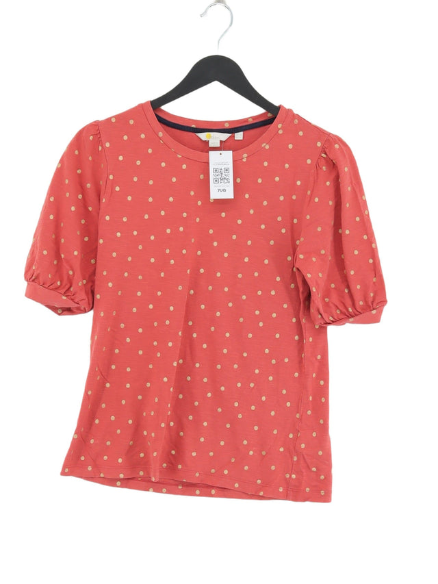 Boden Women's T-Shirt UK 10 Pink 100% Cotton