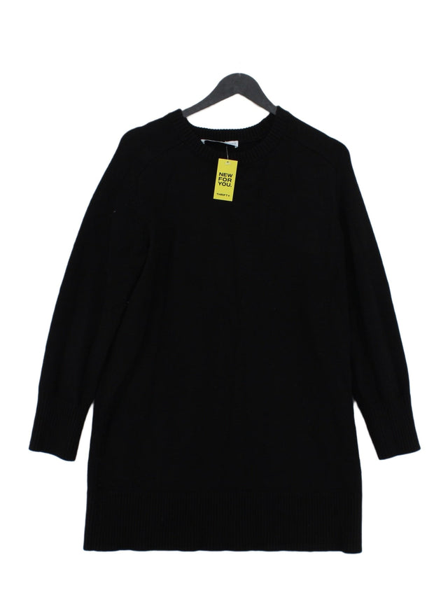 Zara Women's Jumper M Black Viscose with Polyamide, Polyester