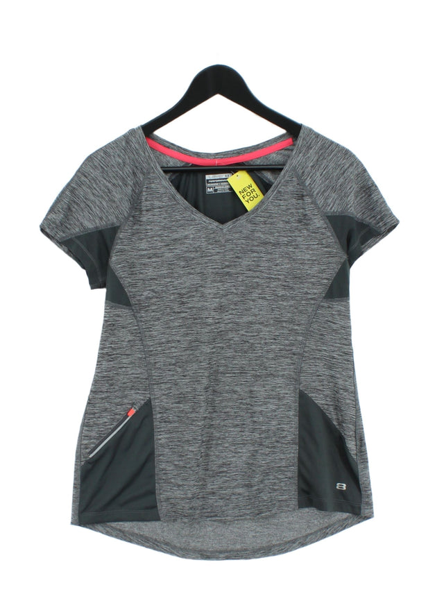 Layer 8 Women's T-Shirt M Grey Polyester with Spandex