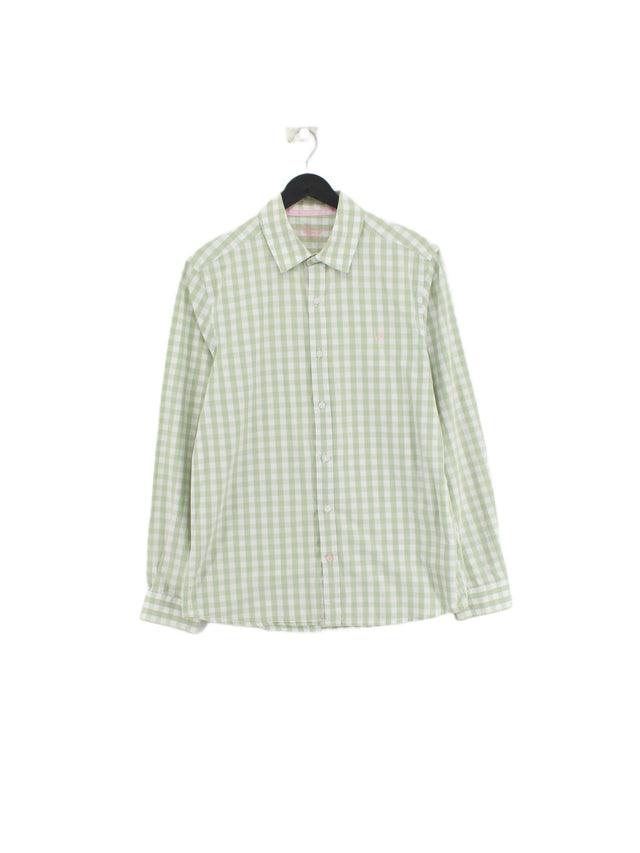 White Stuff Women's Shirt S Green 100% Cotton