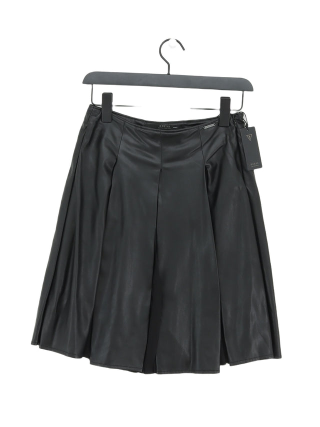 Guess Women's Midi Skirt W 26 in Black Polyester with Other
