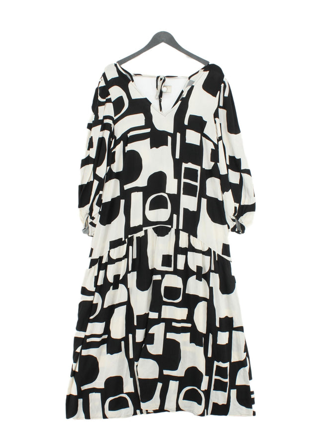 New Look Women's Midi Dress UK 10 Multi 100% Viscose
