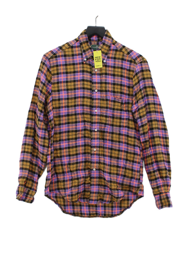 Gitman Bros Men's Shirt S Multi Linen with Polyester