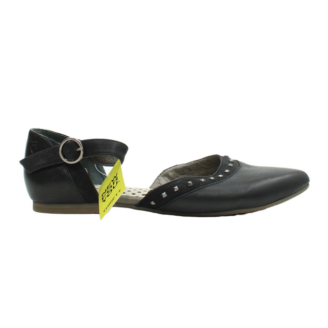 Moshulu Women's Flat Shoes UK 4.5 Black 100% Other