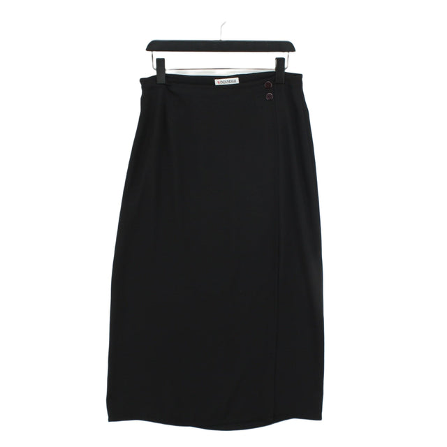 Windsmoor Women's Midi Skirt UK 16 Black 100% Polyester