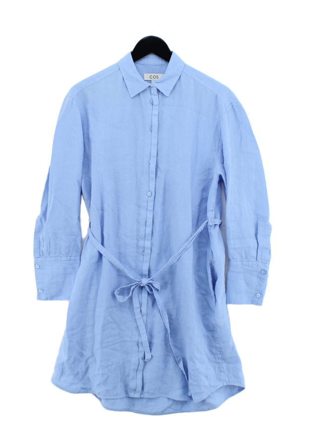 COS Women's Midi Dress UK 8 Blue 100% Other