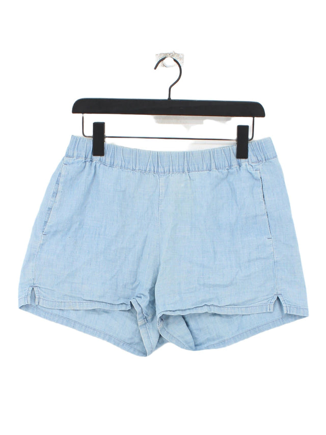 Madewell Women's Shorts S Blue 100% Cotton