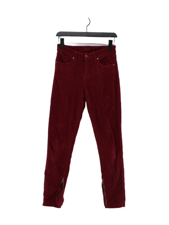 Ida Women's Jeans W 27 in Red Cotton with Elastane