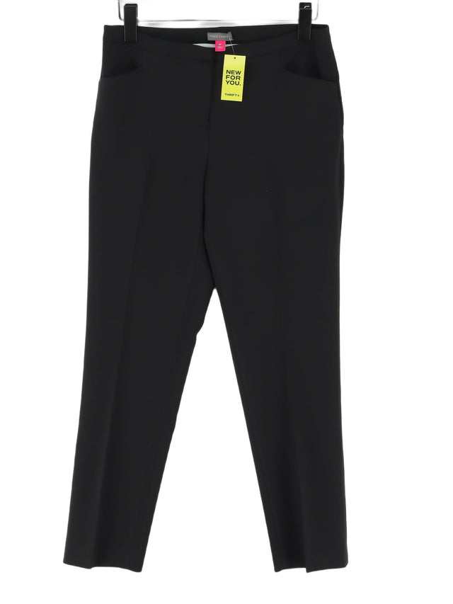 Vince Camuto Women's Suit Trousers UK 10 Black Polyester with Elastane