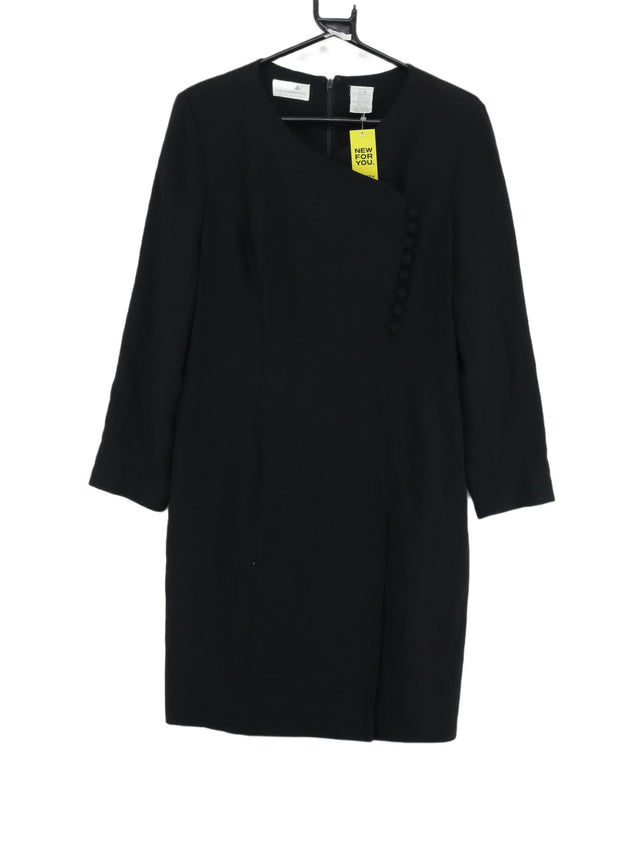 Vintage Liz Claiborne Women's Midi Dress UK 14 Black Other with Polyester