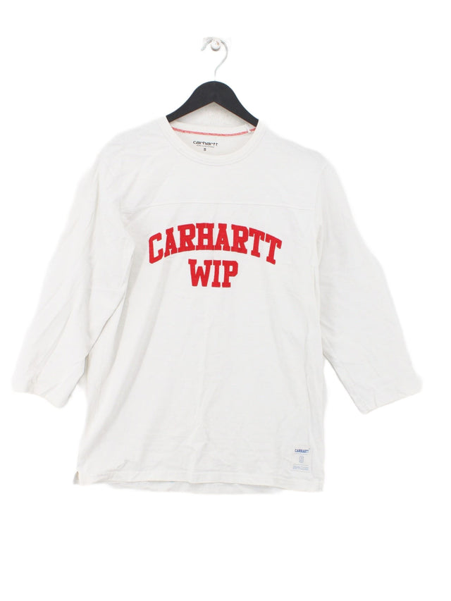 Carhartt Men's T-Shirt S White 100% Cotton