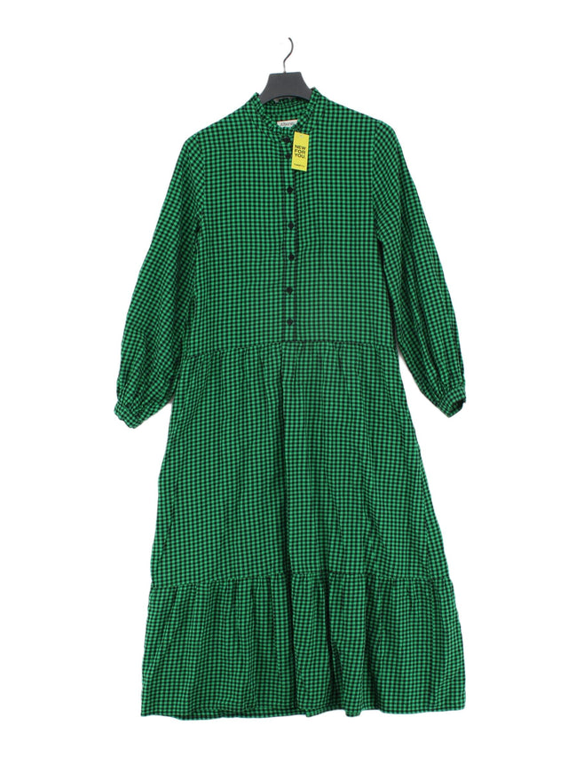 Albaray Women's Maxi Dress UK 10 Green 100% Cotton