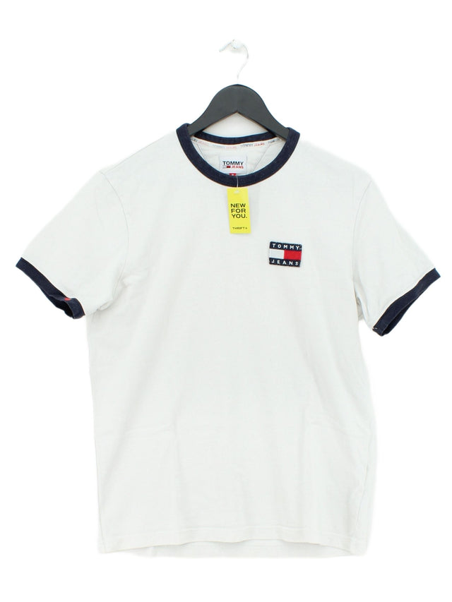Tommy Jeans Men's T-Shirt M White 100% Cotton