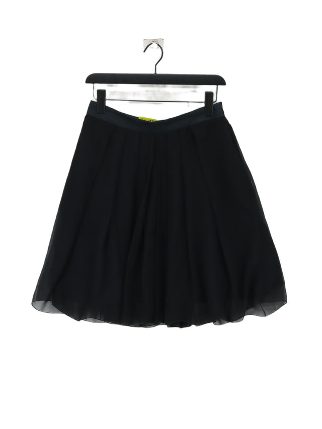 Paul Smith Women's Midi Skirt UK 14 Black 100% Polyester