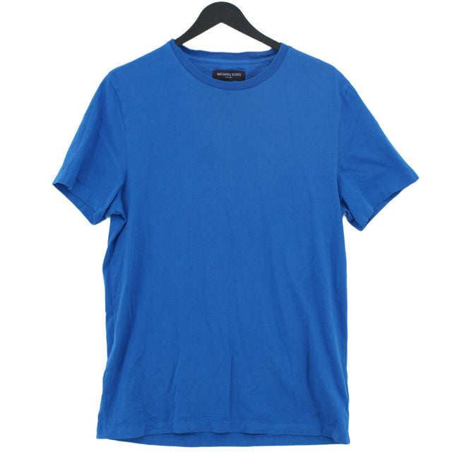 Michael Kors Women's T-Shirt M Blue 100% Cotton