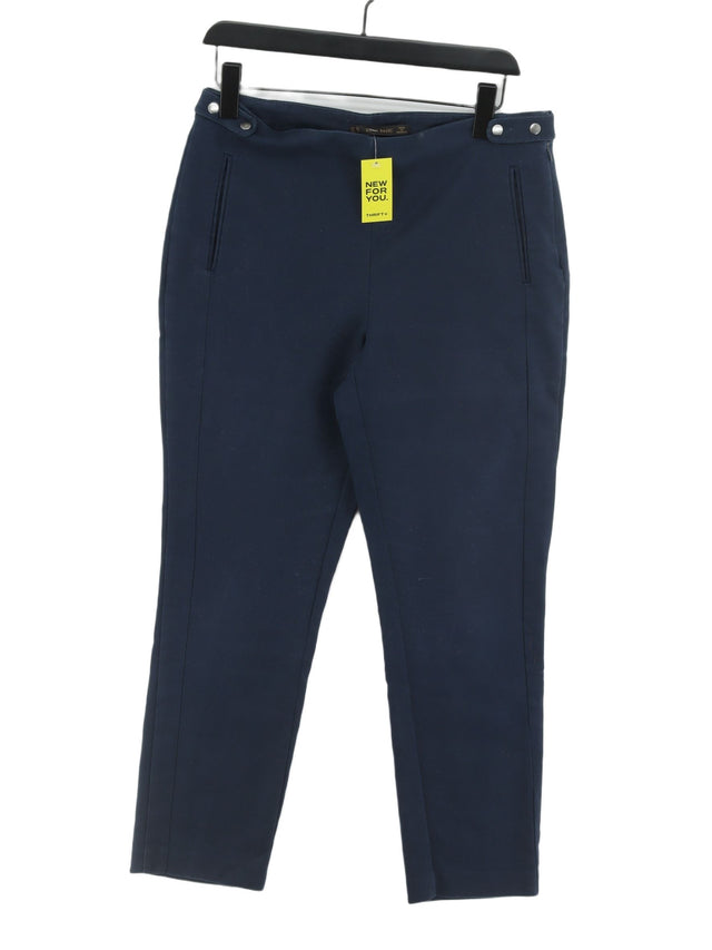 Zara Women's Suit Trousers UK 14 Blue 100% Other
