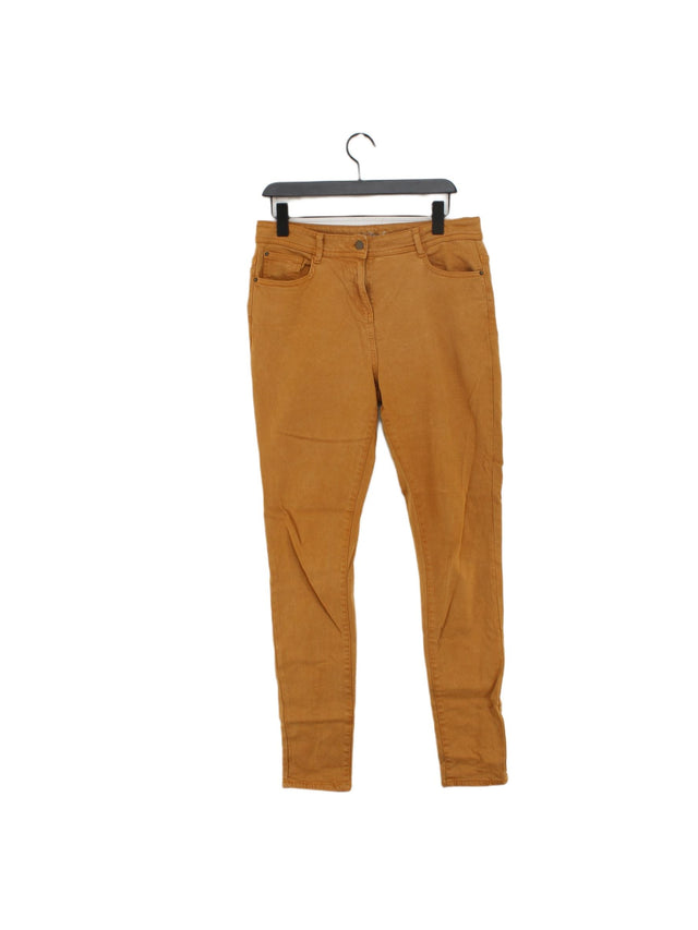 Next Women's Jeans UK 16 Orange Lyocell Modal with Cotton, Elastane, Polyester