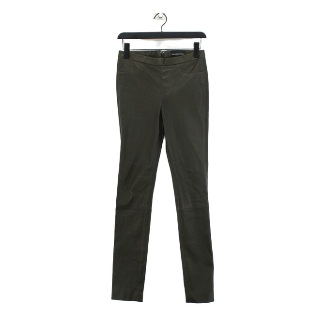 Zadig & Voltaire Women's Trousers W 38 in Green 100% Leather