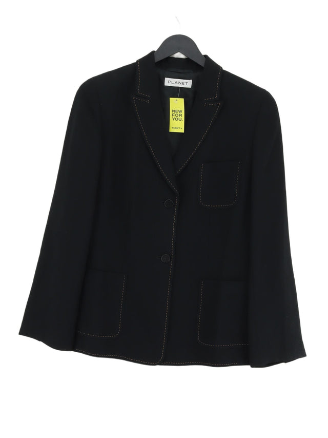 Planet Women's Blazer UK 10 Black Other with Polyester