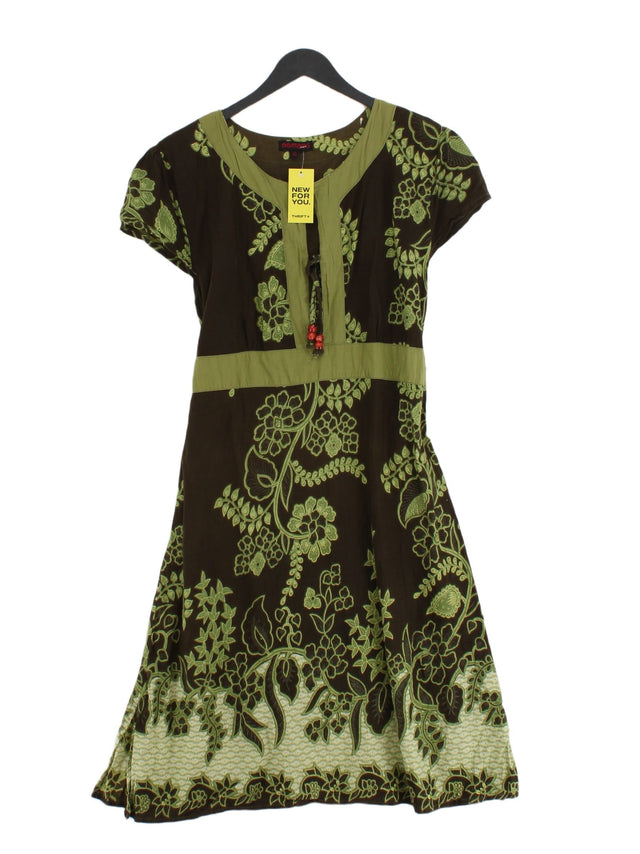 Nomads Women's Midi Dress XL Brown 100% Cotton