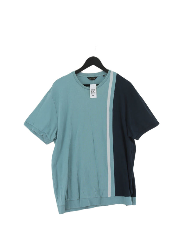 Next Men's T-Shirt XXL Blue 100% Cotton