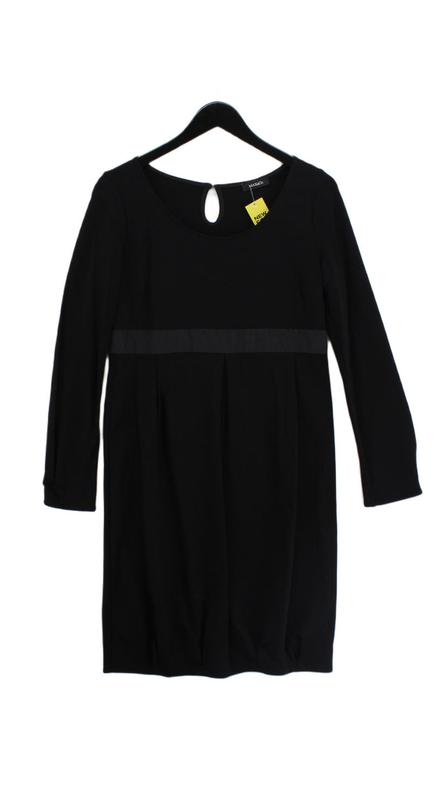 Max&Co Women's Midi Dress L Black Viscose with Elastane, Polyamide