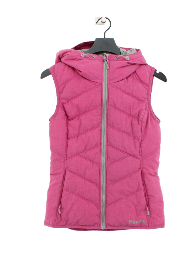 Bench Women's Coat XS Pink Polyester with Cotton