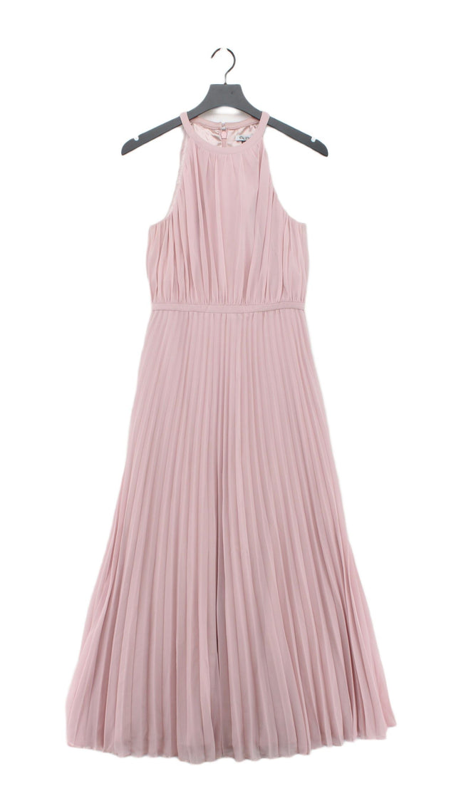 Chi Chi London Women's Maxi Dress UK 10 Pink 100% Polyester