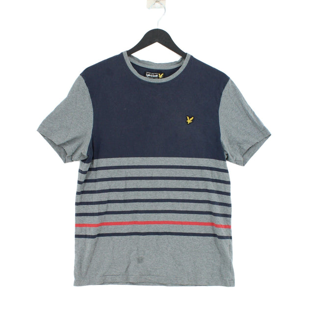 Lyle & Scott Men's T-Shirt M Grey 100% Cotton