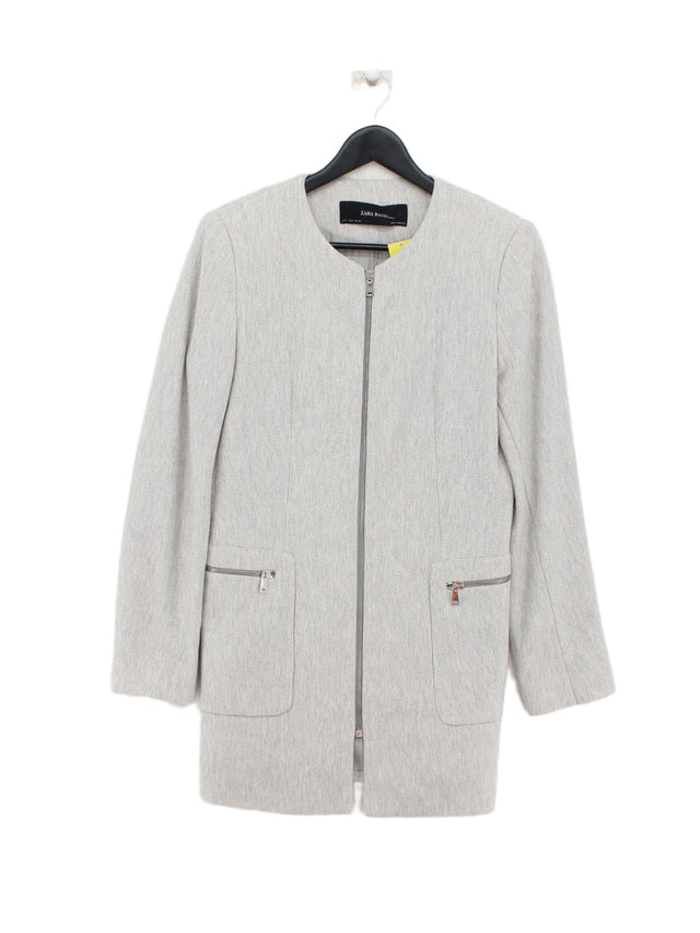 Zara Women's Blazer L Grey 100% Other