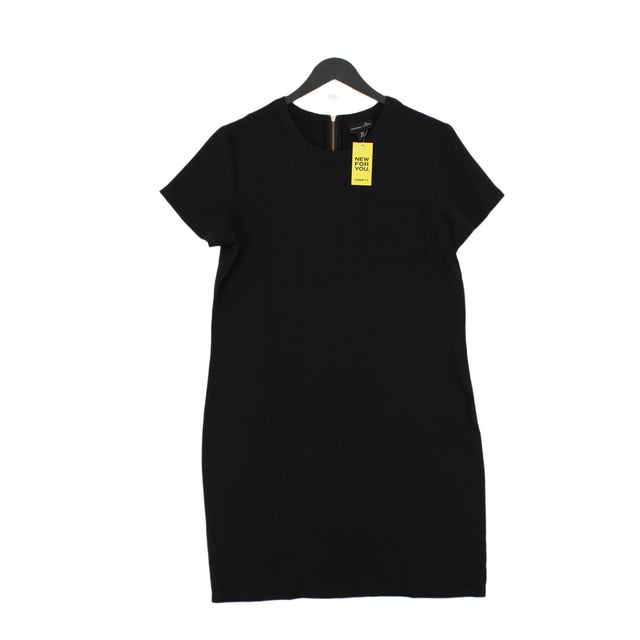 Adrienne Vittadini Women's Midi Dress UK 10 Black 100% Polyester