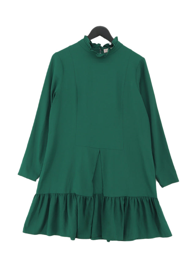 Traffic People Women's Midi Dress XL Green Polyester with Elastane