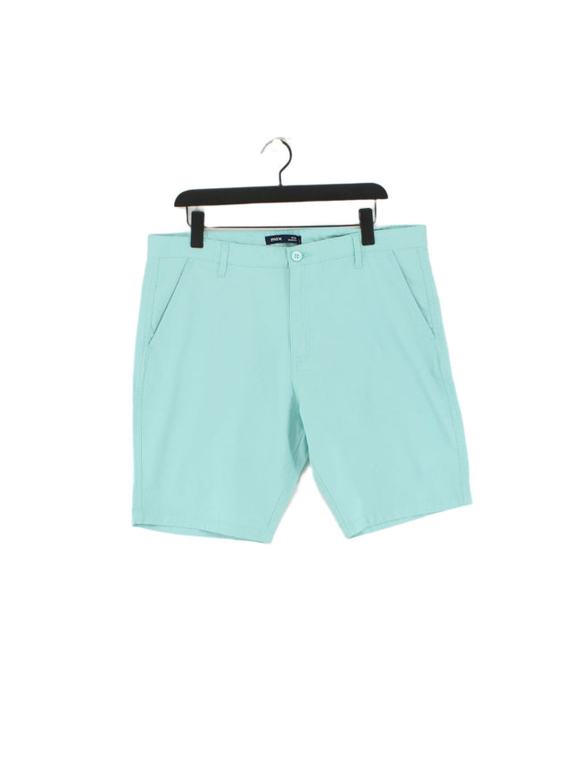 Max Men's Shorts W 36 in Blue Cotton with Elastane