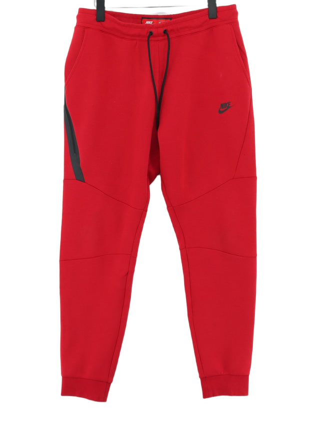 Nike Men's Sports Bottoms L Red Cotton with Polyester