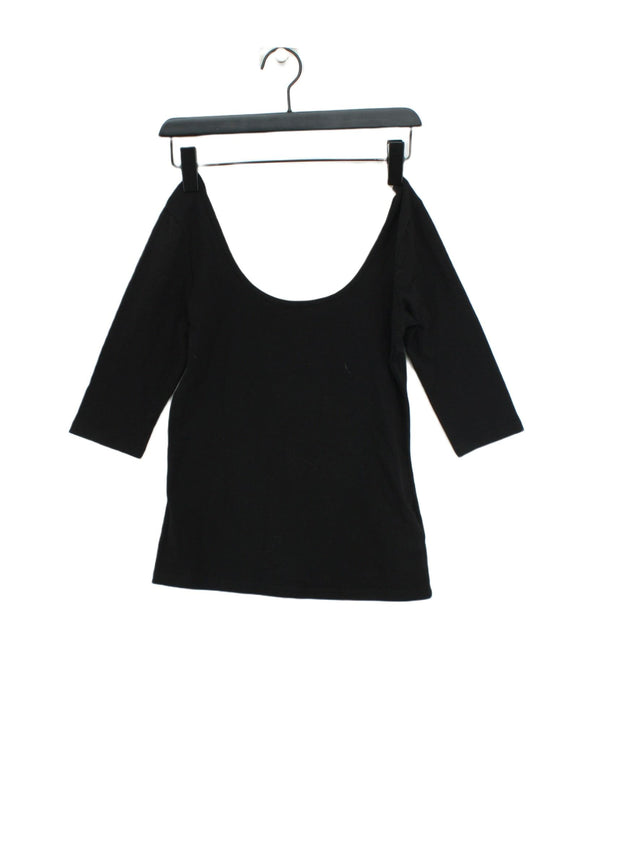 La Redoute Women's T-Shirt M Black Cotton with Elastane