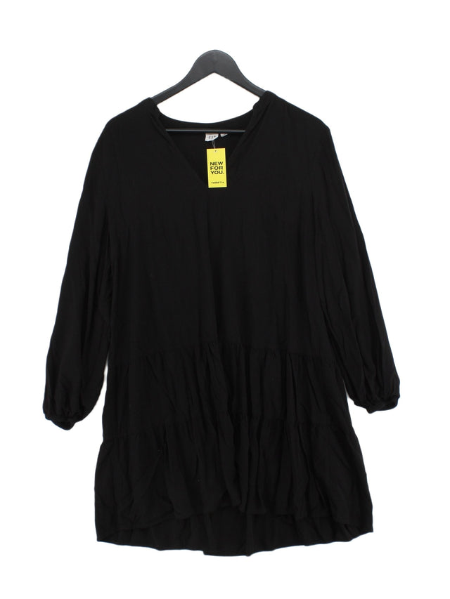 Gap Women's Midi Dress L Black 100% Other