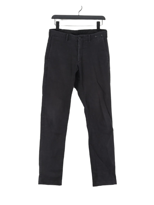Uniqlo Men's Trousers W 30 in; L 34 in Black 100% Cotton